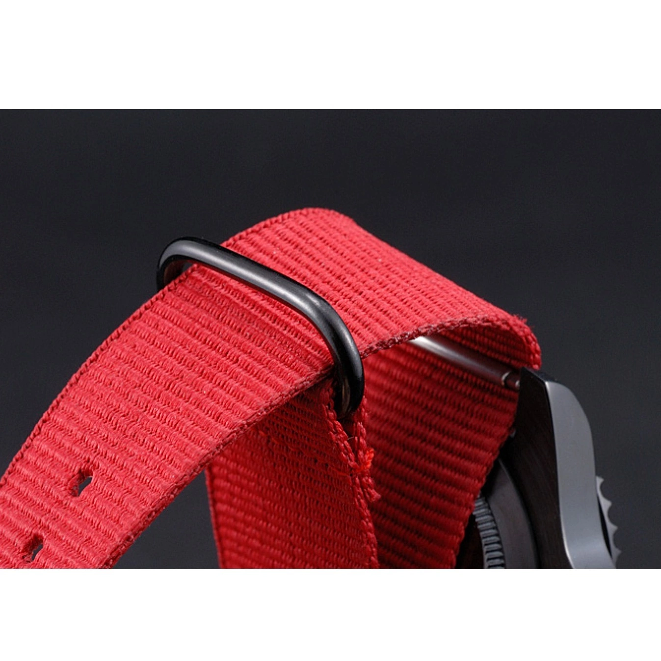 Rolex aaa copy Strap Rolex Submariner Stealth Nylon 622010 Red 0731